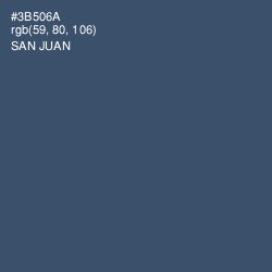 #3B506A - San Juan Color Image